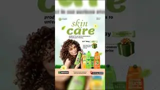 Image vs Design 🔥 Transform Photo into Garnier Skin Care Poster | Photoshop Tutorial