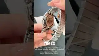 TIMEX 1983 reissue,21-jewel Japanese automatic &lsquo;TV Dial&rsquo; with acrylic crystal #timex #vintage
