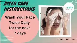 After-care instructions after an energy based treatment