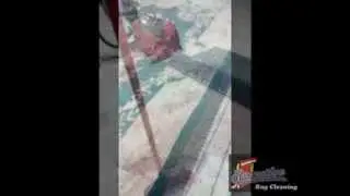Air Dusting Process of A Chiness Rug in Midwest City