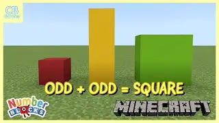 Numberblocks Minecraft - Odd + Odd = Square!