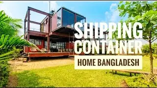 Escape Den,Shipping Container Home with Decks  on I Beam Steel Frame,in Dhaka Bangladesh