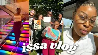 OFFICIALLY Summer FUN, Picnic,Paint, Frolic, RETWIST- Locking My Hair? | VLOG