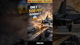 How Fighter Jet Land on Aircraft Carrier 😱| 500 Feet Runway#AircraftCarrier#FighterJet#AviationFacts