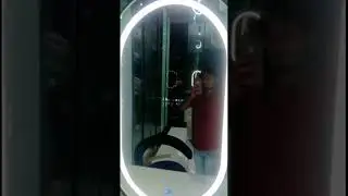 led oval shap 3light tuch sensor miror