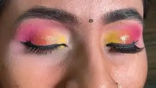 Haldi eye makeup tutorial