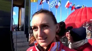 Lily Partridge (GBR) after 2nd place in the senior women's race