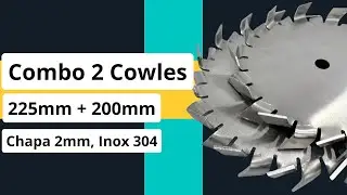 Combo Cowles de 225mm e 200mm para 500 Litros de Tinta
