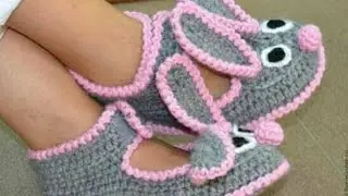 كروشيه لكلوك /سليبر ع شكل ارنوب🐰