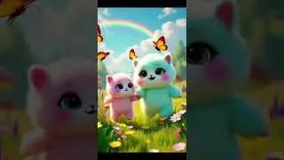 Funny Cat Short Song for Kids #nurseryrhymes #shorts #totsrhyme #preschoolsongs #kidssongs #kids