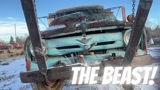 Moving a Beast of a 1956 Ford Pickup #classiccars #vintagecars