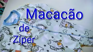 Como fazer um macacão 🦍 de zíper 🧸🐵#costura #modababy 