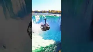 Cable car plunges into waterfalls #disaster #waterfalls #tsunami #shorts #viral