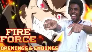 ANIME OP and ED REACTION - Fire Force All Openings & Endings Reaction