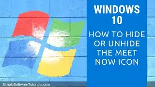 How to Hide or Unhide the Meet Now Icon in Windows 10