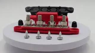 (red+black) 12V 250A Positive Negative M8 M10 Bus Bar Terminal Battery Power Distribution Block