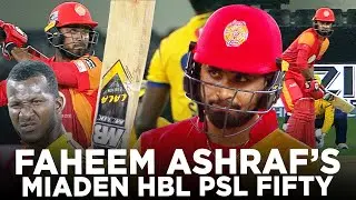 Faheem Ashraf's Maiden HBL PSL Fifty vs Zalmi (Ball By Ball Highlights) | HBL PSL 2018 | M1F1K