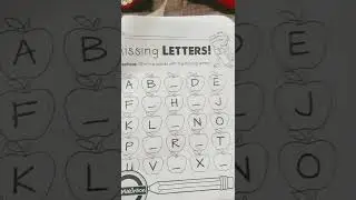 # Missing LETTERS # fill in the blanks with the missing letters#shortvideo