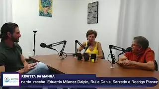 Roseli Bernardo  recebe  Eduardo Milanez Dalpin, Rui e Daniel Sarzedo e Rodrigo Pianez