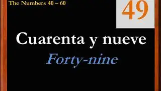 The Numbers in Spanish 40 60   Counting in Spanish
