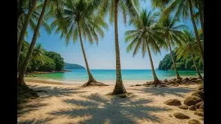 🏖️ Relaxing Tropical Beach | Soft Waves & Calm Island Breeze