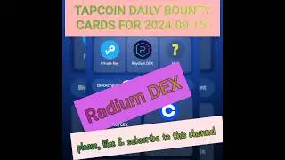 TAPCOIN DAILY BOUNTY CARDS FOR] 2024.09.15!