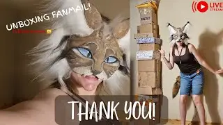 UNBOXING FANMAIL! | (Thank you so much omg there's so much 😭) |Full live stream