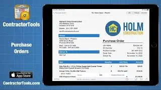 Creating Purchase Orders in ContractorTools