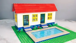 How To Build a LEGO Modern Luxurious Vacation House 🏡 MOC | Lego Bricks ASMR | Satisfying Diy #asmr