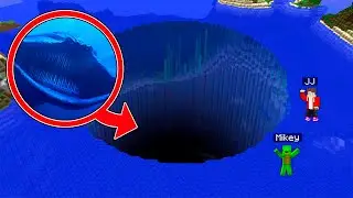JJ and Mikey Found SCARY EL GRAN MAJA Monster INSIDE WATER PIT  in Minecraft ?!
