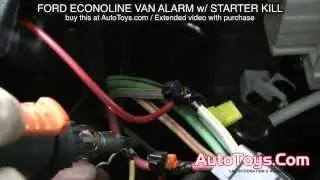 FORD VAN ALARM SYSTEM with STARTER KILL ECONOLINE E VAN  (AVITAL)