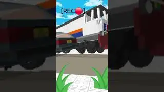 Draw bricks train vs car part 1