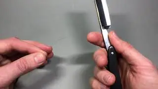 Haartest des Rasiermessers Dovo Prima Silver Steel 5/8