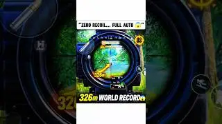 326m ZERO RECOIL Spray 😱 | Full Auto Madness | BGMI