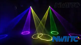 Factory price disco dj stage 5w rgb multi color beam animation laser light