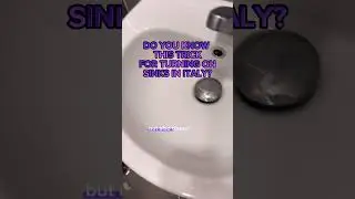🚰Do you know this TRICK for turning on sinks in ITALY? #shorts