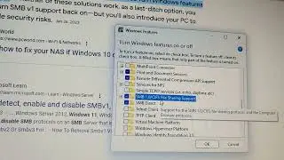 can't use nas apple time capsule on network for Windows 11. missing windows feature smb1