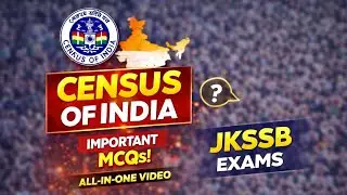 Census Of India | Complete In One Video Top 50 MCQs | Junior Assistant | Wildlife Guard | FAA JKP 