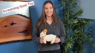 AWMHS Screaming Goat Plush 11in Funny Sound Toy
