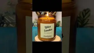Behind the scenes of an Eucalyptus candle being made💫 Subscribe😊 #naturalcandle  lilliescandles.com