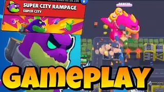 SUPER CITY RAMPAGE BEST BRAWLERS & GAMEPLAY!!! | Brawl Stars