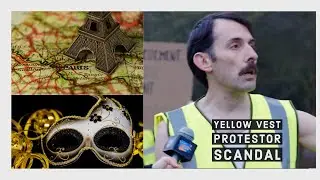 Funny Blooper | Reporter Tries not to Laugh at Yellow Vest Protestor