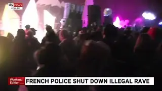 More than 1000 people fined for breaking COVID rules at illegal French rave