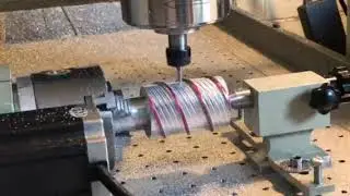 6040 router 4th axis spiral thread