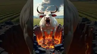 Rescue of the White Bull! 🐂 A Battle with Lava and Fire 🔥🧯🧑🏼&zwj;🚒 #ai #bull #rescue #fire