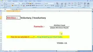 Attrition Calculation Actual Formula | WFM |