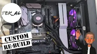 NZXT H510 White Entry Gaming REBUILD with MasterLiquid ML240L RGB (raw - time lapse)