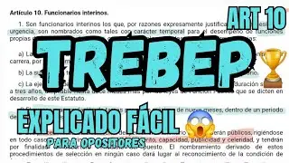 TREBEP -  Funcionarios interinos - OPOSICIONES - ART 10