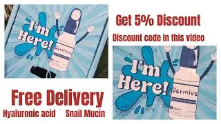 Jenpharm Dermive Serum/Hyloronic Acid Serum/Snail Mucin/Discount code