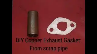 make your own reusable copper exhaust gasket from scrap